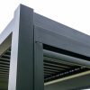 LUXE pergola 4x4m antracit LED világítással