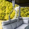 LUXE pergola 3x3m antracit LED világítással