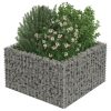 Horganyzott acél gabion magaságyás 90 x 90 x 50 cm