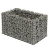 Horganyzott acél gabion magaságyás 90 x 50 x 50 cm