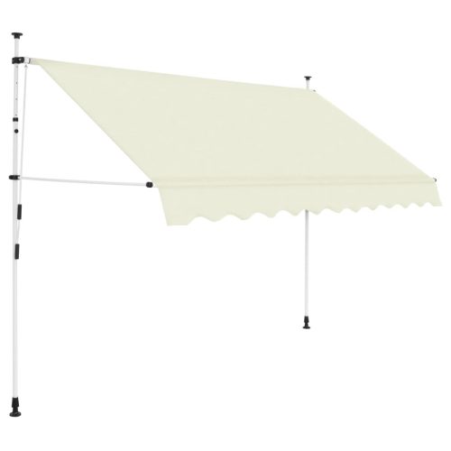 Kézzel feltekerhető krémszínű napellenző 300 cm