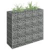 Horganyzott acél gabion magaságyás 90 x 30 x 90 cm