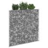 Trapéz alakú horganyzott acél gabion magaságyás 100x20x100 cm