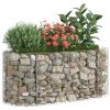 Horganyzott vas gabion magaságyás 120 x 50 x 50 cm