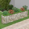 Horganyzott vas gabion magaságyás 260 x 50 x 50 cm