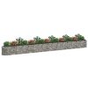 Horganyzott vas gabion magaságyás 610 x 50 x 50 cm