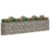 Horganyzott vas gabion magaságyás 470x50x100 cm