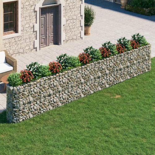 Horganyzott vas gabion magaságyás 610x50x100 cm