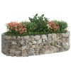 Horganyzott vas gabion magaságyás 200x100x50 cm