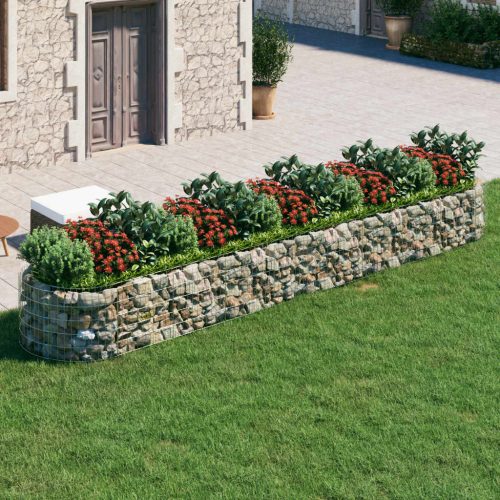 Horganyzott vas gabion magaságyás 500x100x50 cm