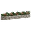 Horganyzott vas gabion magaságyás 500x100x50 cm