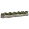 Horganyzott vas gabion magaságyás 600x100x50 cm