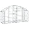 Íves horganyzott vas gabion kosár 100x30x40/60 cm