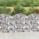 Íves horganyzott vas gabion kosár 100x30x100/120 cm