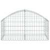 Íves horganyzott vas gabion kosár 100x50x40/60 cm