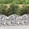 Íves horganyzott vas gabion kosár 100x50x60/80 cm