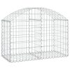 Íves horganyzott vas gabion kosár 100x50x60/80 cm