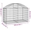 Íves horganyzott vas gabion kosár 100x50x60/80 cm