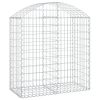 Íves horganyzott vas gabion kosár 100x50x100/120 cm