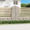 Íves horganyzott vas gabion kosár 100x50x200/220 cm