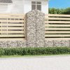 Íves horganyzott vas gabion kosár 100x50x220/240 cm