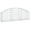 Íves horganyzott vas gabion kosár 150x30x40/60 cm