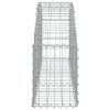 Íves horganyzott vas gabion kosár 150x30x40/60 cm