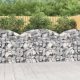 Íves horganyzott vas gabion kosár 150x30x100/120 cm