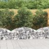 Íves horganyzott vas gabion kosár 150x50x40/60 cm