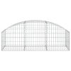 Íves horganyzott vas gabion kosár 150x50x40/60 cm