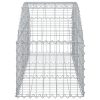 Íves horganyzott vas gabion kosár 150x50x40/60 cm