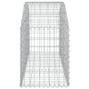 Íves horganyzott vas gabion kosár 150x50x60/80 cm