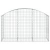 Íves horganyzott vas gabion kosár 150x50x80/100 cm