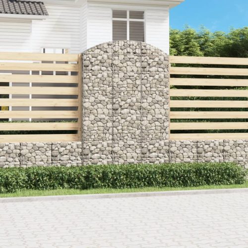 Íves horganyzott vas gabion kosár 150x50x220/240 cm