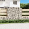 Íves horganyzott vas gabion kosár 200x30x180/200 cm