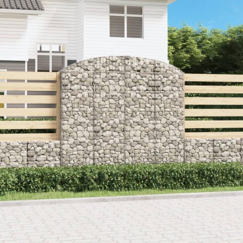 Íves horganyzott vas gabion kosár 200x30x180/200 cm