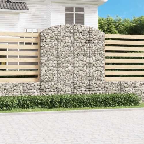 Íves horganyzott vas gabion kosár 200x30x220/240 cm