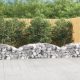 Íves horganyzott vas gabion kosár 200x50x40/60 cm