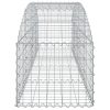 Íves horganyzott vas gabion kosár 200x50x40/60 cm