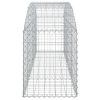 Íves horganyzott vas gabion kosár 200x50x60/80 cm