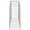 Íves horganyzott vas gabion kosár 200x50x100/120 cm