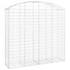 Íves horganyzott vas gabion kosár 200x50x180/200 cm