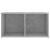 2 db betonszürke szerelt fa TV-szekrény 72 x 35 x 36,5 cm