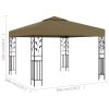 Tópszínű pavilon 3 x 3 m 180 g/m²