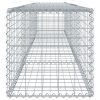 Horganyzott vas gabion kosár fedéllel 400 x 50 x 50 cm