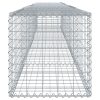 Horganyzott vas gabion kosár fedéllel 500 x 50 x 50 cm