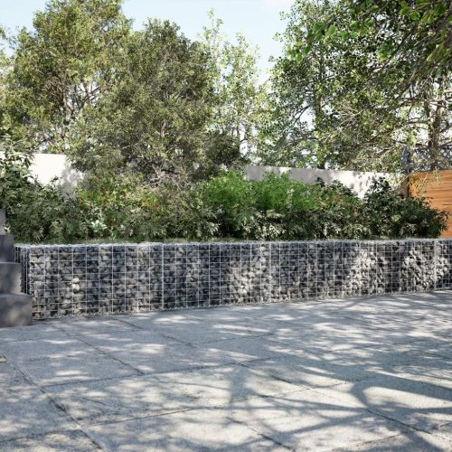 Horganyzott vas gabion kosár fedéllel 800 x 50 x 50 cm