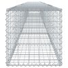 Horganyzott vas gabion kosár fedéllel 800 x 50 x 50 cm