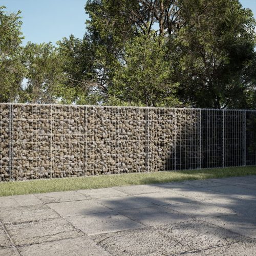 Horganyzott vas gabion kosár fedéllel 400 x 50 x 100 cm