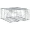 Horganyzott vas gabion kosár fedéllel 100 x 100 x 50 cm